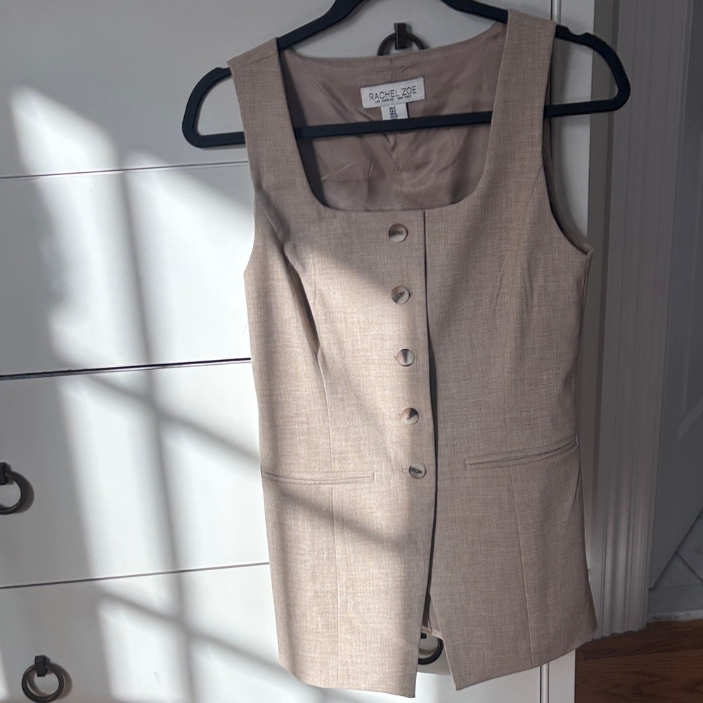 Square neckline waistcoat - similar to ones sold on Jcrew and Anthropologie